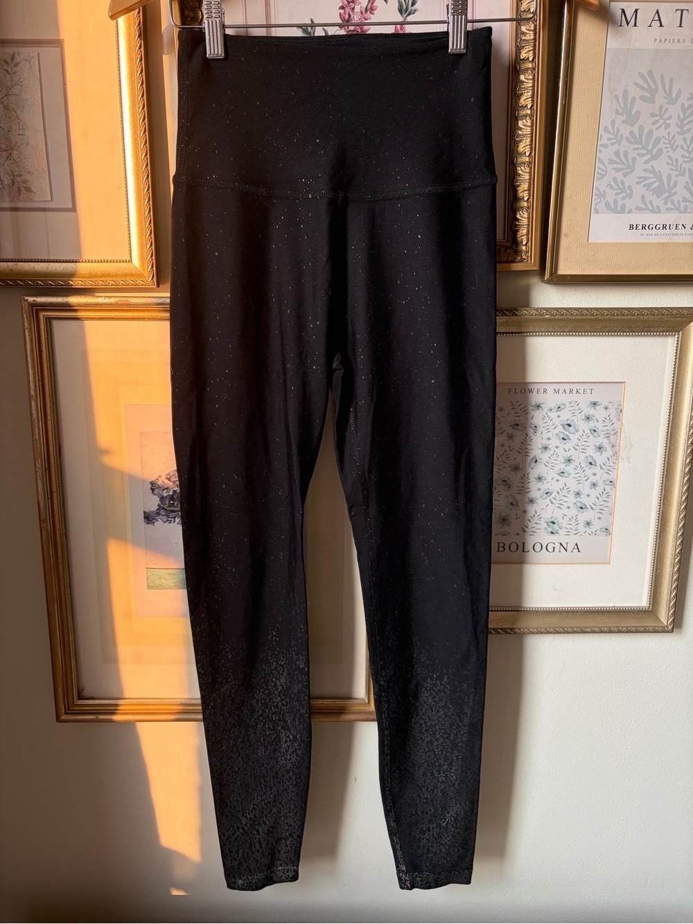 Beyond Yoga Metallic Dip Dye Splattered Leggings Medium